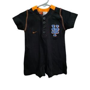 Nike Baby New York Mets MLB 3-6 Months One Piece Snap Bottom Outfit